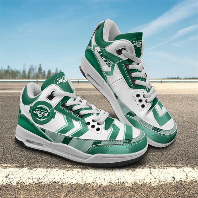 Women's New York Jets Air Jordan 3 Sneakers/Shoes 001